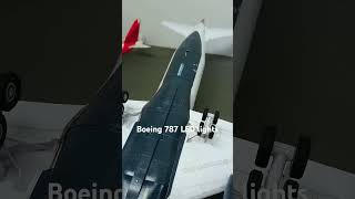 Boeing 7879 LED lights foryou papercraft viral avgeek [upl. by Ardnohsal]