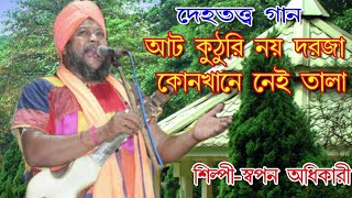 আট কুঠুরি নয় দরজা কোন খানে নেই তালাদেহতত্ত্ব গান স্বপন অধিকারীSwapan adhikary [upl. by Kyrstin266]