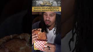 Shannon Tries JapaneseInspired Breakfast Sandwich With Keith Lee  CLUB SHAY SHAY [upl. by Ayad833]