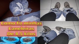 Caneleira Caseira de Peso 45 kg Como Fazer de Forma Fácil e Exercícios [upl. by Eldon574]