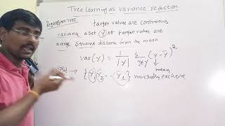 26 Tree Learning as variance reduction  Regression Tree Machine Learning [upl. by Ateikan]