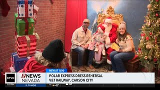 Rehearsal for the Polar Express train ride [upl. by Anahsar]