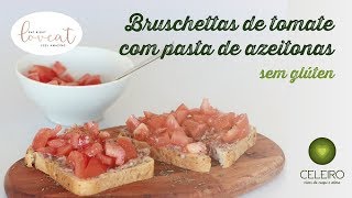 Bruschettas de tomate com pasta de azeitonas [upl. by Heshum821]