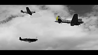 RC Warbirds Spitfire MKIX P51 Mustang B17 Flying Fortress [upl. by Nydroj]