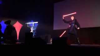 Lightsaber Trick Slowmotion  Saberproject  JediCon 2014 [upl. by Sinnaiy]