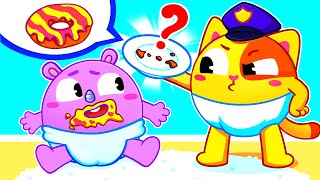 Who Took the Donut  Funny Songs For Baby amp Nursery Rhymes by Toddler Zoo [upl. by Eelirrem]