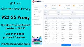 911 re Alternative 922 S5 Proxy  How To Buy Socks5 Residential  Premium Service Zone [upl. by Daven]