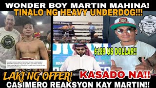 CASIMERO REAKSYON KAY WONDER BOY BIG UPSET TALO VIA UD SA HEAVY UNDERDOG ANG FORMER WBC CHAMPION [upl. by Glenden]