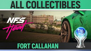 Need for Speed Heat  All Collectibles  Fort Callahan 🏆  Locations Guide [upl. by Vudimir]