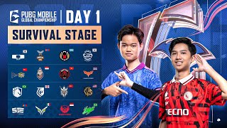 ID 2024 PMGC League  Survival Stage Day 1  PUBG MOBILE Global Championship [upl. by Eelamme]