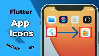 How to Add App icons in Flutter  Automatic amp Manual Way 2021 [upl. by Grefer]