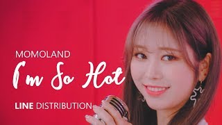 「CORRECTED」 MOMOLAND 모모랜드  IM SO HOT  Line Distribution [upl. by Leitnahs375]