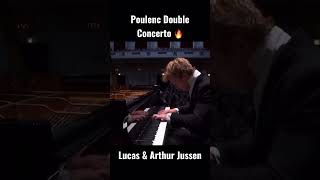 short piano brothers Lucas amp Arthur Jussen play Poulenc’s concerto for 2 pianos [upl. by Nary317]