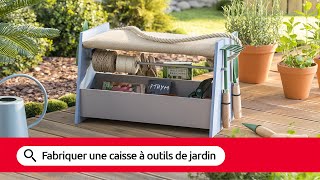 Tuto  Fabriquer une caisse à outils de jardin [upl. by Sculley]