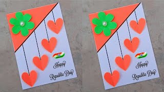 Easy and Beautiful Republic Day Card • How To Make Republic Day Card • Republic Day Card Making 2024 [upl. by Summer288]