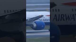 British Airways 777200 takeoff at JFK airport shorts [upl. by Gaye]