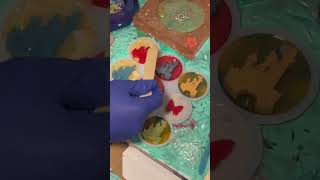 Making magic DIY Disney resin keychains you need to try🏰✨ resinresincraftsresinkeychaindiy [upl. by Ytissahc]