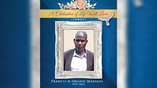 IN LOVING MEMORY OF THE LATE PRFRANCIS MOBANYI 19492024 [upl. by Krista]