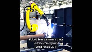 Infinite Robotics Aluminium with Fronius CMT fanuc welding manufacturing weld [upl. by Yecart198]