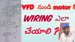 VFD variable frequency drive VFD to motor complete wiring details explain [upl. by Ayotal]