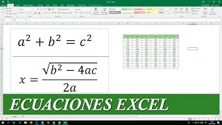 Como insertar ecuaciones y símbolos en Excel [upl. by Ennalyrehc]