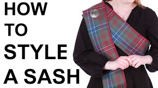 How To Style a Scottish Tartan Sash [upl. by Vaclava]