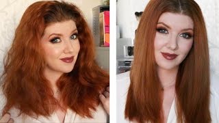 CURLY TO STRAIGHT HAIR  Easy amp In 10 Minutes [upl. by Mascia396]