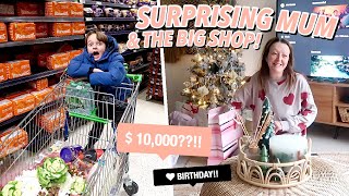 Surprising MUM For Her BIRTHDAY amp The BIG Christmas Food Shop [upl. by Aohsoj754]