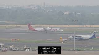 SPICE JET DE HAVILLAND CANADA DASH8400 Q TURBOPROP [upl. by Napoleon]