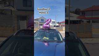 Goodbye 2 Hello 3 shorts shortsvideo 3rdbirthday toddler birthday [upl. by Delsman648]