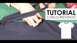 DIY COSTURA Como coser un Cuello Redondo FÁCIL [upl. by Akiria]