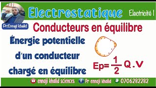 Energie potentielle d’un conducteur chargé en équilibre [upl. by Claire]