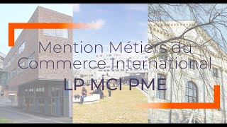 Licence professionnelle Métiers du Commerce International [upl. by Rayner]