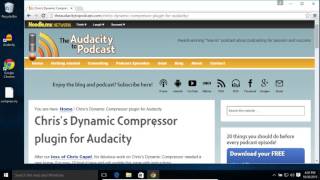 How to Install Chriss Dynamic Compressor for Audacity on OS X and Windows [upl. by Evreh]