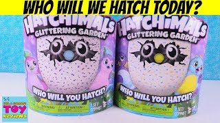 Hatchimals Glittering Garden Surprise Egg Plush Hatching Toy Review  PSToyReviews [upl. by Aremus492]