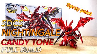 SDCS NIGHTINGALE  CS Frame Spray paint candy tone gundam ทำสีกันดั้ม gunplasdcs [upl. by Caylor108]