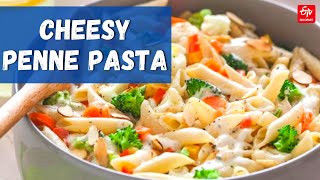 Cheesy Penne Pasta Recipe  How to make Cheesy Pasta  Italian Pasta Recipe  ETV Bharat [upl. by Enaled]