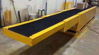 Telescopic Belt Conveyor  Incline  Mild Steel  Warehouse  Loading  Bags  Truck  OCSA4CV4 [upl. by Aeret]