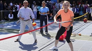 President Obama vs WozniackiFederer and Hingis To Reunite [upl. by Mauro]