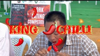 KING CHILLI EATING COMPETITION PRELUDE TO HORNBILL FESTIVAL 2024 [upl. by Eiznek]