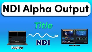 vMix Tutorials How to output NDI with alpha [upl. by Jaquelyn]