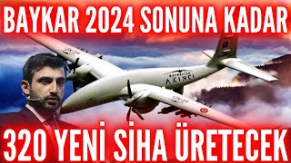 BAYKAR 2024 SONUNA KADAR 320 YENİ SİHA ÜRETECEĞİNİ AÇIKLADI TSK SÜPER GÜÇ OLANA KADAR ÜRETİME DEVAM [upl. by Hgielram126]