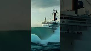 Massive Wave Engulfs Huge Ship 🌊🚢  Will It Survive the Ocean’s Fury MassiveWave scaryocean Ship [upl. by Attelocin]