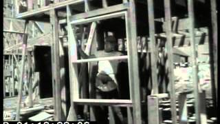 1950s newsreel about the building of suburbia in Levittown [upl. by Fredela]