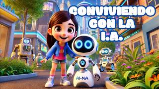 Viviendo con la IA🤖 Futuristas Aventuras de Luna y AiNa [upl. by Ahsenauj]