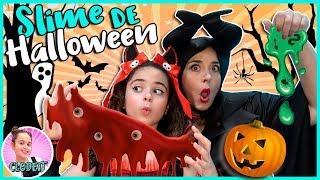 🎃 SLIME GIGANTE de HALLOWEEN en mi CASITA de CARTÓN 👻 CLODETT [upl. by Llenrep]