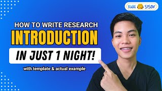 Write the INTRODUCTIONBACKGROUND OF THE STUDY in just 1 NIGHT  Thesis Secret Tricks [upl. by Htrow]