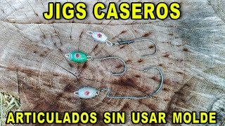 Como hacer Jig articulados de pesca caseros articulados super facil y efectivos  📽  117 [upl. by Adnauqahs]