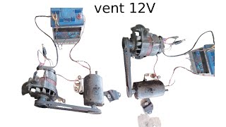 tester un alternateur avec un ventilateur de 12V [upl. by Yelruc]