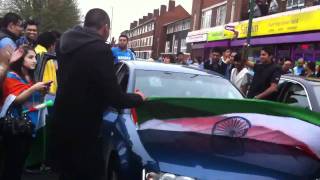 Celebration India world cup 2011 Queensbury [upl. by Ahseirej901]